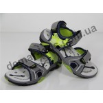 Детские босоножки SUPER GEAR серо-зеленые-2